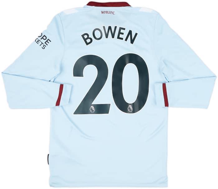 2021-22 West Ham Away L/S Shirt Bowen #20 - 9/10 - (S)