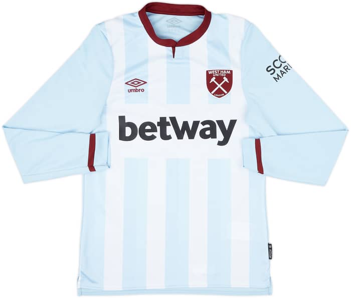 2021-22 West Ham Away L/S Shirt Bowen #20 - 9/10 - (S)