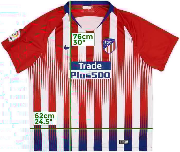 2018-19 Atletico Madrid Home Shirt - 8/10 - (XXL)