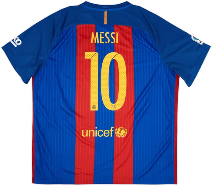 2016-17 Barcelona Home Shirt Messi #10 - 8/10 - (XXL)