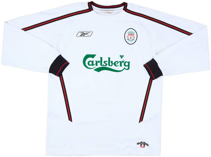 2003-04 Liverpool Away L/S Shirt Gerrard #17 - 8/10 - (S/M)