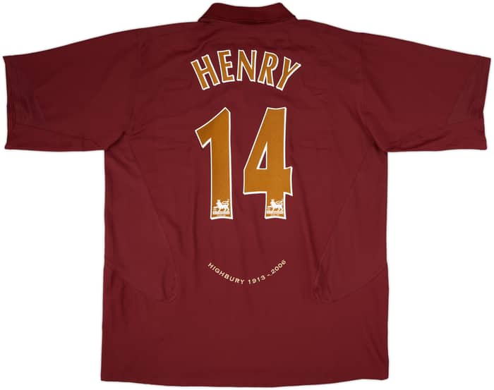 2005-06 Arsenal Home Shirt Henry #14 - 10/10 - (XXL)