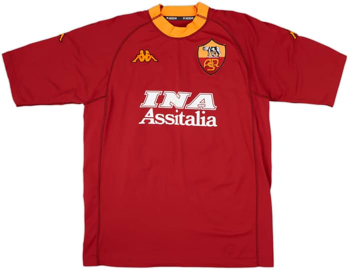 2000-01 Roma Home Shirt Delvecchio #24 - 7/10 - (XL)
