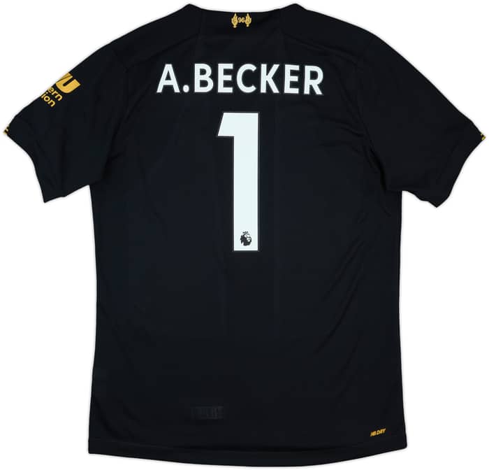 2019-20 Liverpool GK S/S Shirt A.Becker #1 - 10/10 - (M)