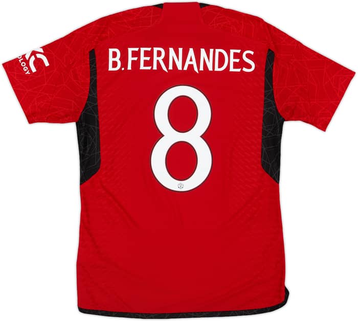 2023-24 Manchester United Authentic Home Shirt B. Fernandes #8 - 7/10 - (M)