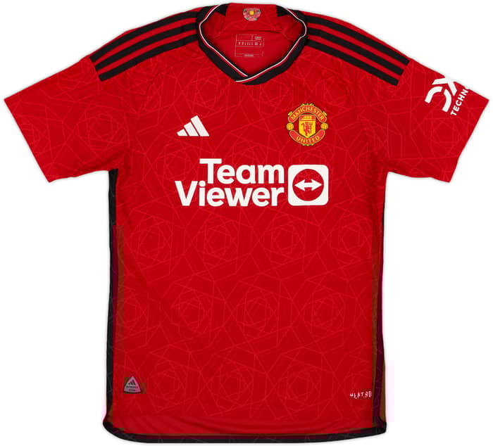 2023-24 Manchester United Authentic Home Shirt B. Fernandes #8 - 7/10 - (M)