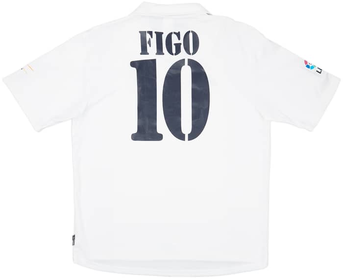 2001 Real Madrid Home Shirt Figo #10 - 9/10 - (XL)