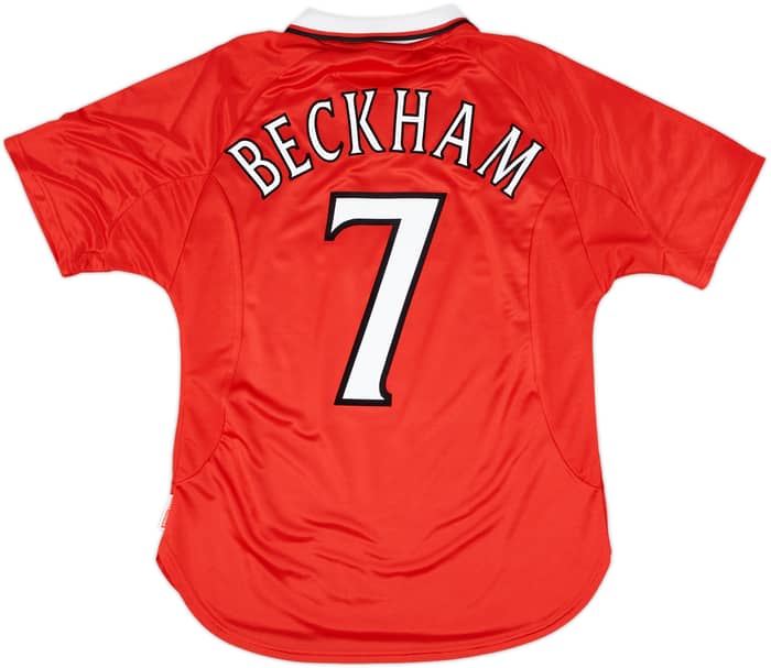 1999-00 Manchester United 'CL Winners' Shirt Beckham #7 - 9/10 - (M)