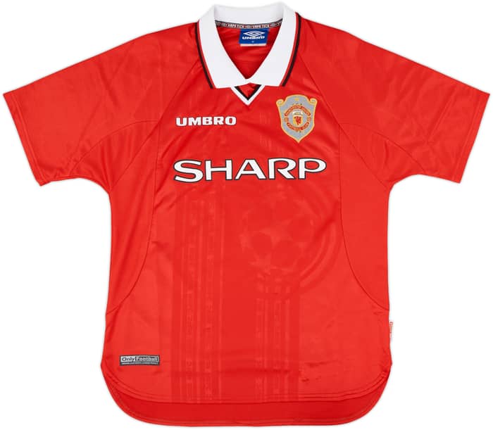 1997-00 Manchester United CL Shirt Beckham #7 - 9/10 - (M)