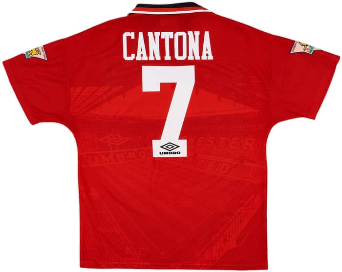 1994-96 Manchester United Home Shirt Cantona #7 - 8/10 - (M)