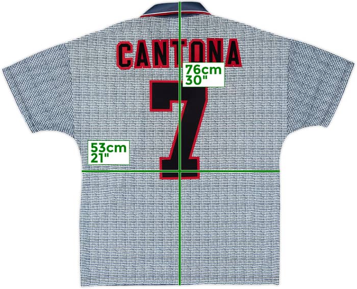 1995-96 Manchester United Away Shirt Cantona #7 - 9/10 - (M)