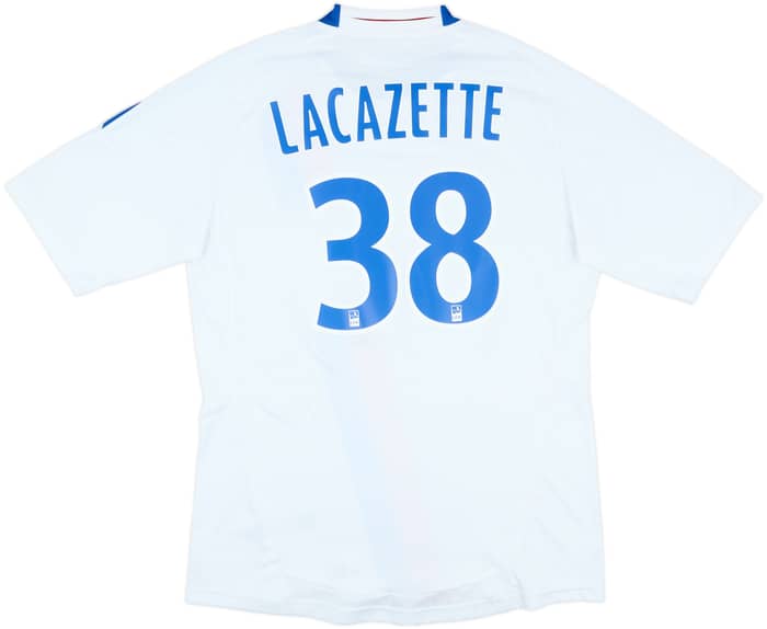 2010-11 Lyon Home Shirt Lacazette #38 - 8/10 - (L)