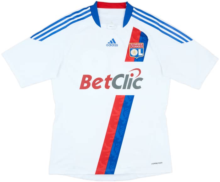 2010-11 Lyon Home Shirt Lacazette #38 - 8/10 - (L)