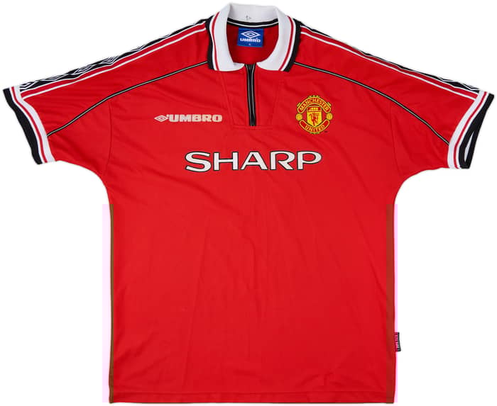 1998-00 Manchester United Home Shirt Keane #16 - 6/10 - (XL)