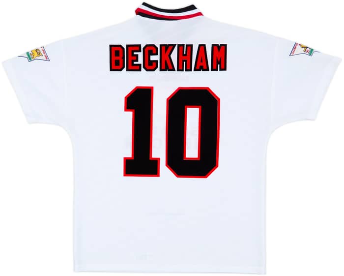 1996-97 Manchester United Away Shirt Beckham #10 - 7/10 - (L)