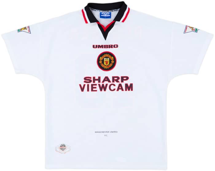 1996-97 Manchester United Away Shirt Beckham #10 - 7/10 - (L)