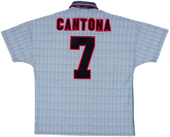 1995-96 Manchester United Away Shirt Cantona #7 - 8/10 - (XL)