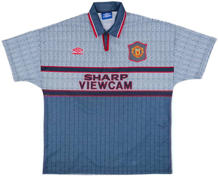 1995-96 Manchester United Away Shirt Cantona #7 - 8/10 - (XL)