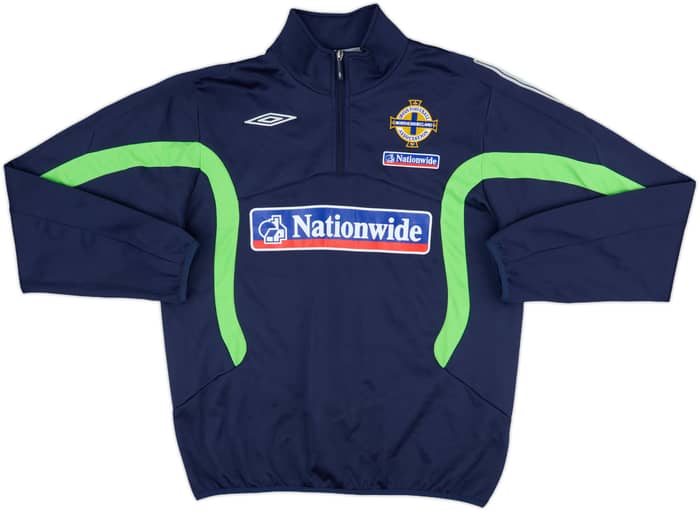 2007-09 Northern Ireland Umbro 1/4 Zip Drill Top - 8/10 - (M)