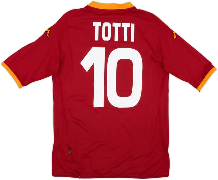 2007-08 Roma Home Shirt Totti #10 - 7/10 - (XXL)