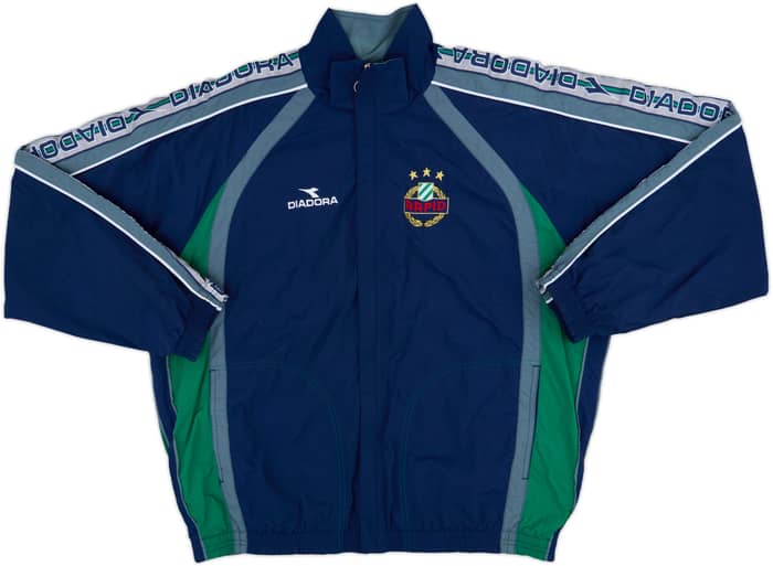 1998-99 Rapid Vienna Diadora Track Jacket - 8/10 - (XL)