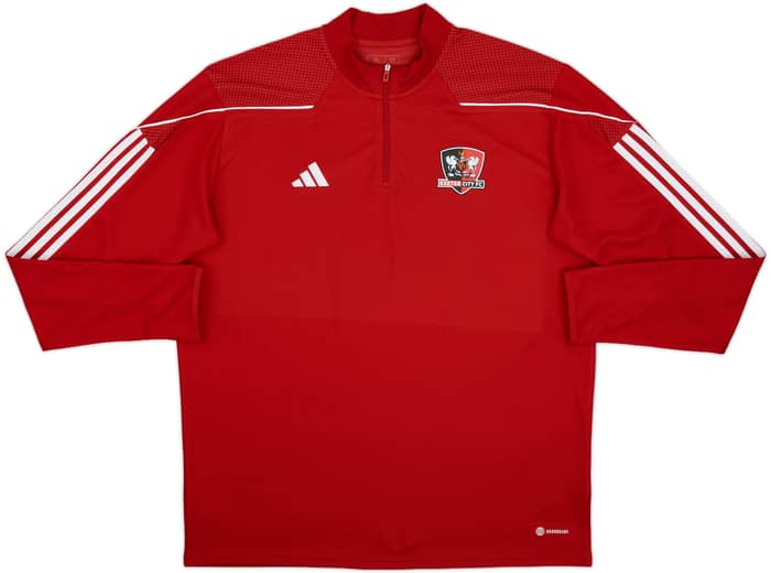 2023-24 Exeter City adidas 1/4 Zip Drill Top - 9/10 - (XL)
