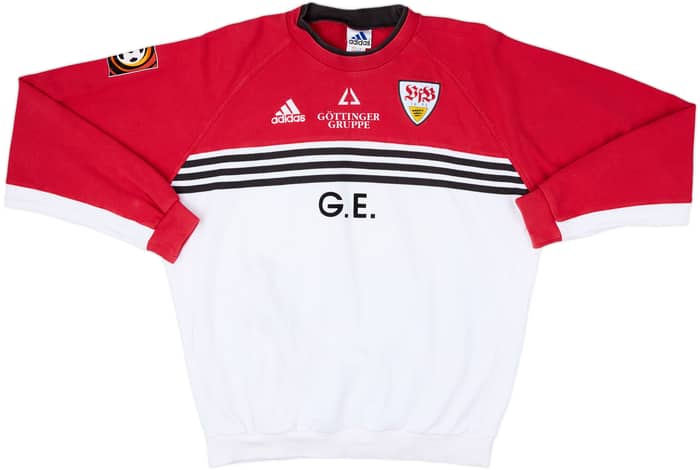 1998-99 Stuttgart adidas Staff Issue Sweat Top G. E. - 7/10 - (L)