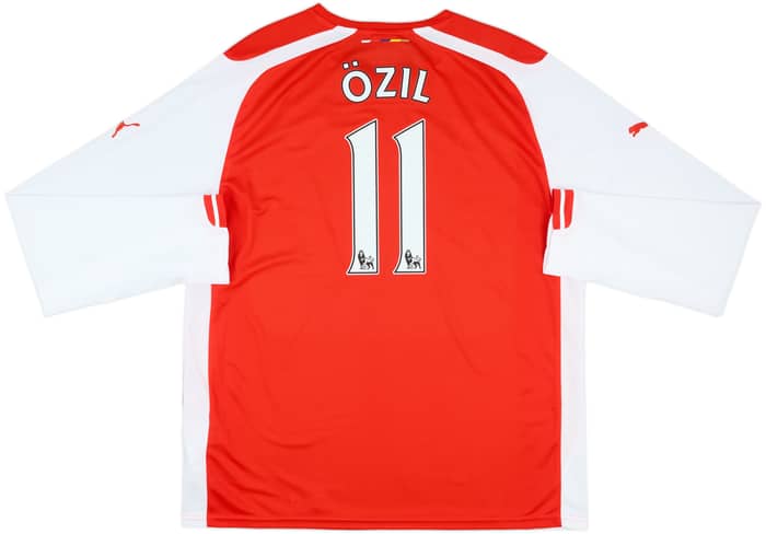 2014-15 Arsenal Home L/S Shirt Ozil #11 - 8/10 - (XL)