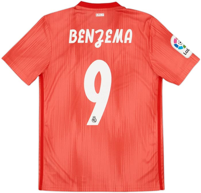 2018-19 Real Madrid Third Shirt Benzema #9 - 5/10 - (S)