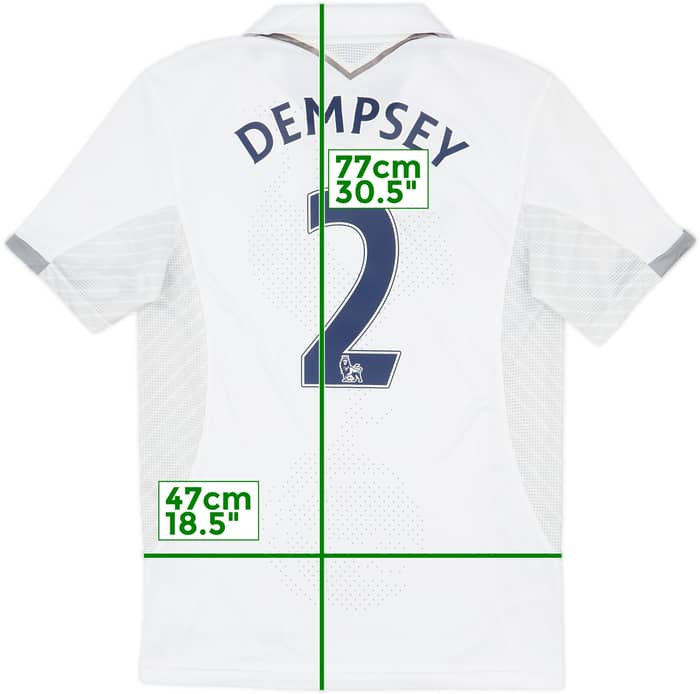 2012-13 Tottenham Home L/S Shirt Dempsey #2 - 7/10 - (M)