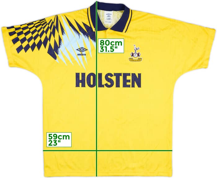 1991-95 Tottenham Away Shirt - 6/10 - (L)