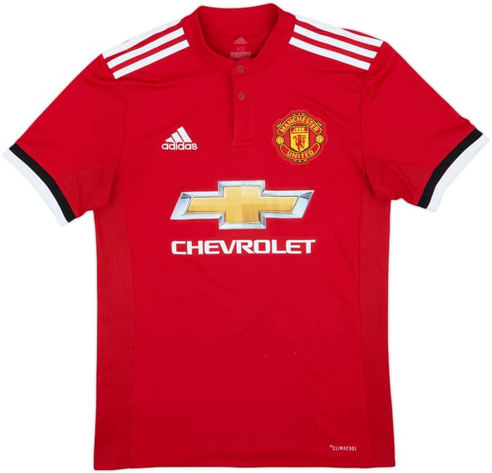 2017-18 Manchester United Home Shirt Pogba #6 - 8/10 - (XS)