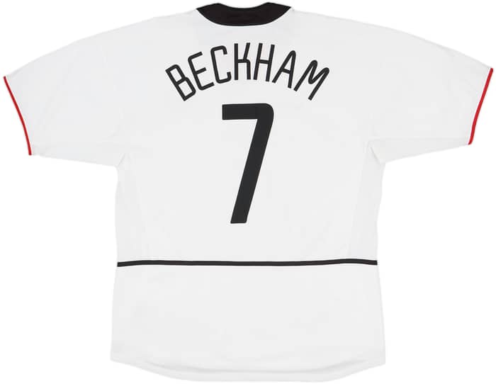 2002-03 Manchester United Away Shirt Beckham #7 - 6/10 - (XL)