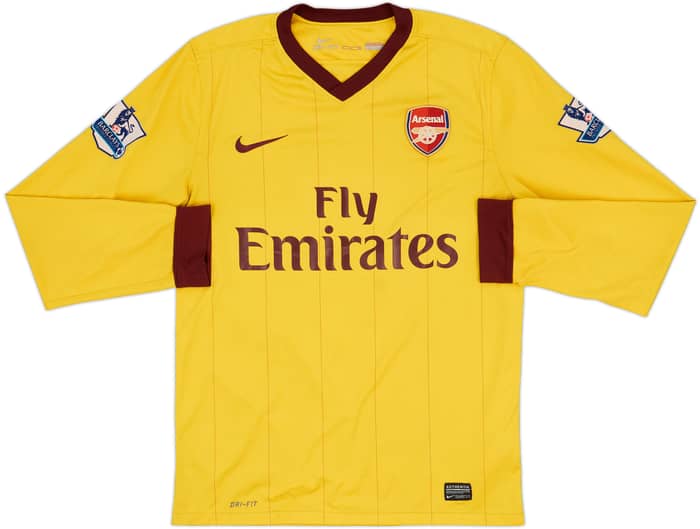 2010-13 Arsenal Away L/S Shirt Song #6 - 5/10 - (S)