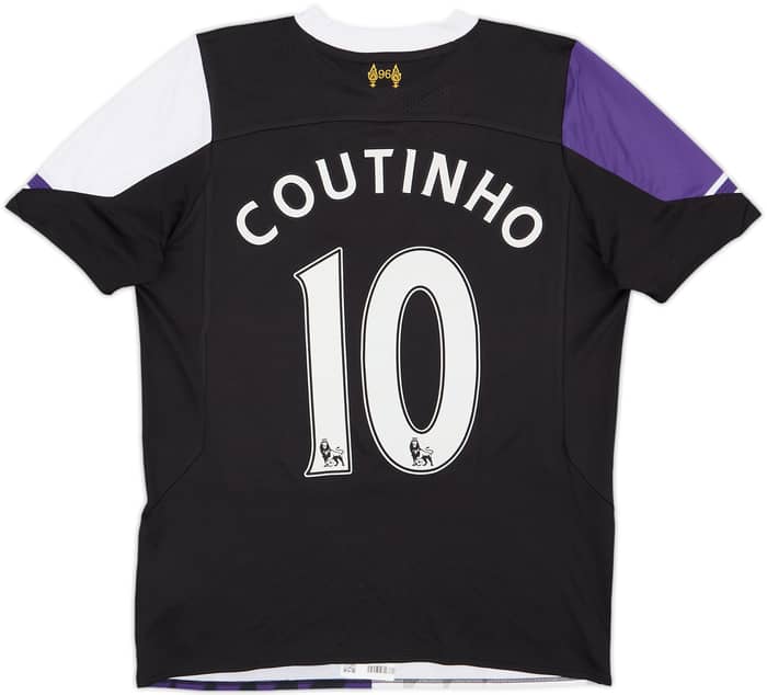 2013-14 Liverpool Third Shirt Coutinho #10 - 7/10 - (XL.Boys)