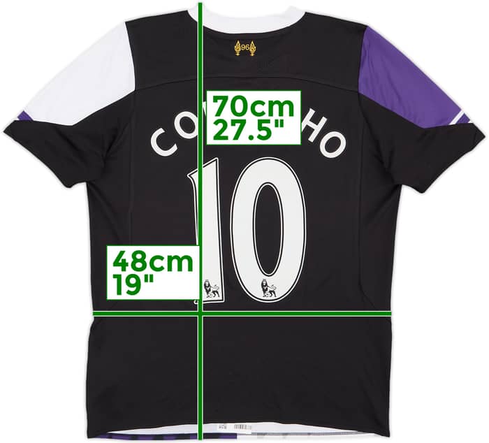 2013-14 Liverpool Third Shirt Coutinho #10 - 7/10 - (XL.Boys)
