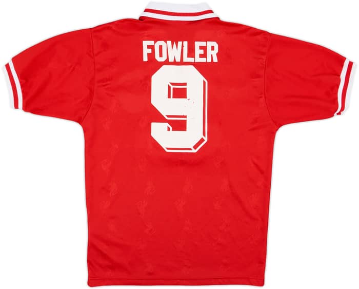 1996-98 Liverpool Home Shirt Fowler #9 - 5/10 - (S)