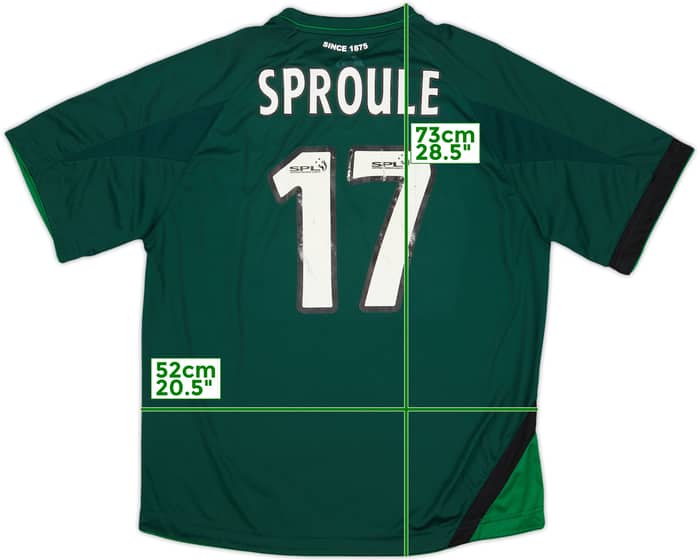 2006-07 Hibernian Away Shirt Sproule #17 - 6/10 - (L)