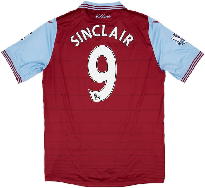 2015-16 Aston Villa Home Shirt Sinclair #9 - 10/10 - (XL)