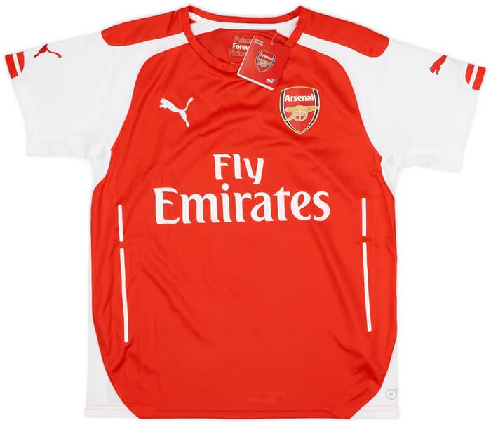 2014-15 Arsenal Home Shirt Arteta #8 (XL.Boys)
