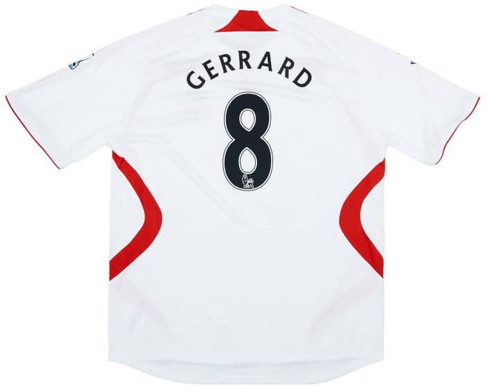 2007-08 Liverpool Away Shirt Gerrard #8 (XXL)