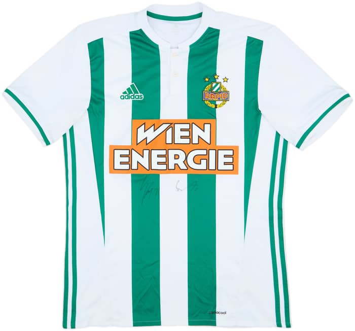 2016-17 Rapid Vienna Signed Home Shirt - 6/10 - (M)
