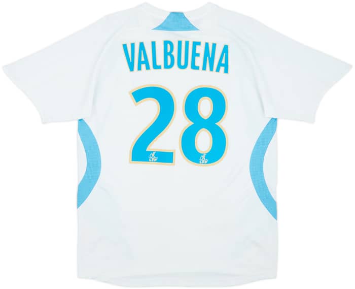 2007-08 Olympique Marseille Home Shirt Valbuena #28 - 6/10 - (L.Boys)