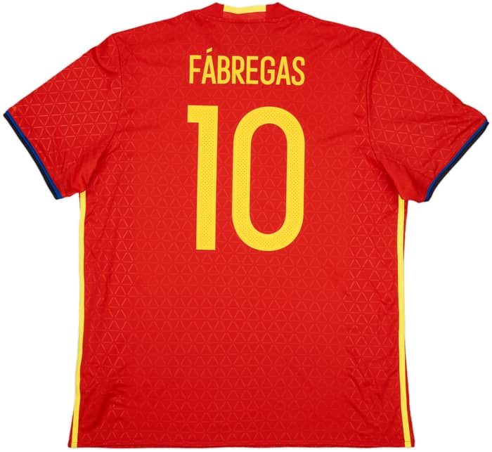 2016-17 Spain Home Shirt Fabregas #10 (XL)