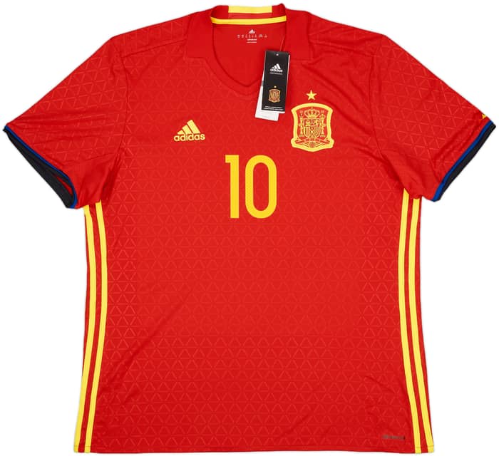 2016-17 Spain Home Shirt Fabregas #10 (XL)