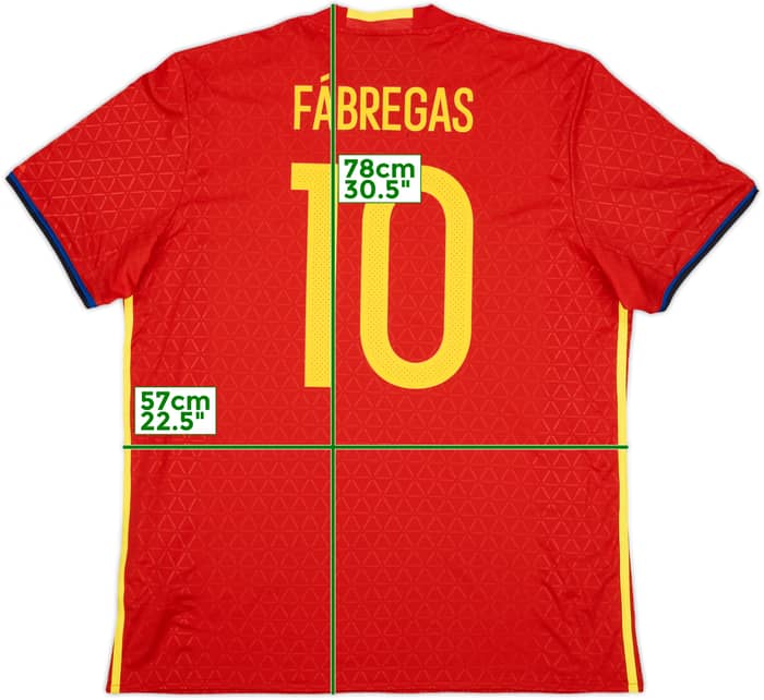 2016-17 Spain Home Shirt Fabregas #10 (XL)