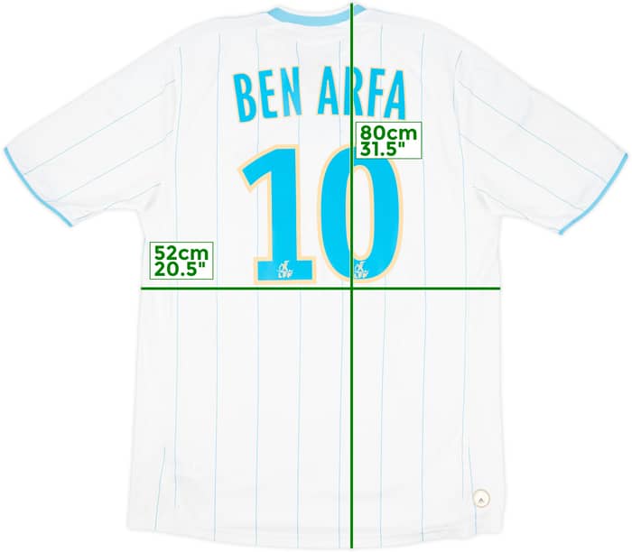 2009-10 Olympique Marseille Home Shirt Ben Arfa #10 - 8/10 - (M)