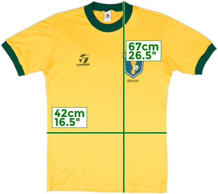 1988/91 BRAZIL Vintage Topper Home Football Shirt Jersey (S