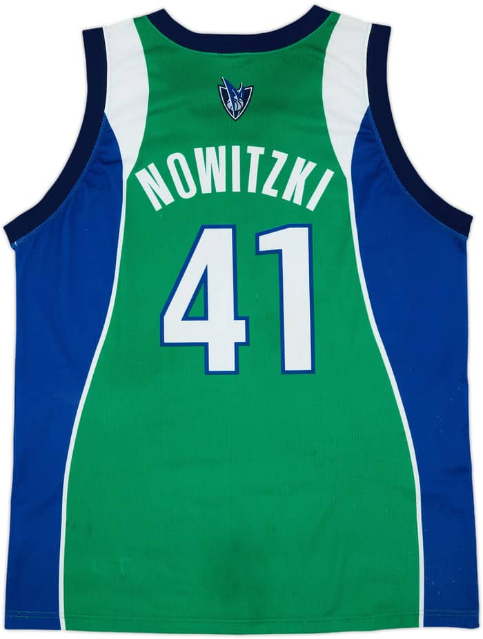 2004-09 Dallas Mavericks Nowitzki #41 Champion Alternate Jersey - 7/10 - (XXL)