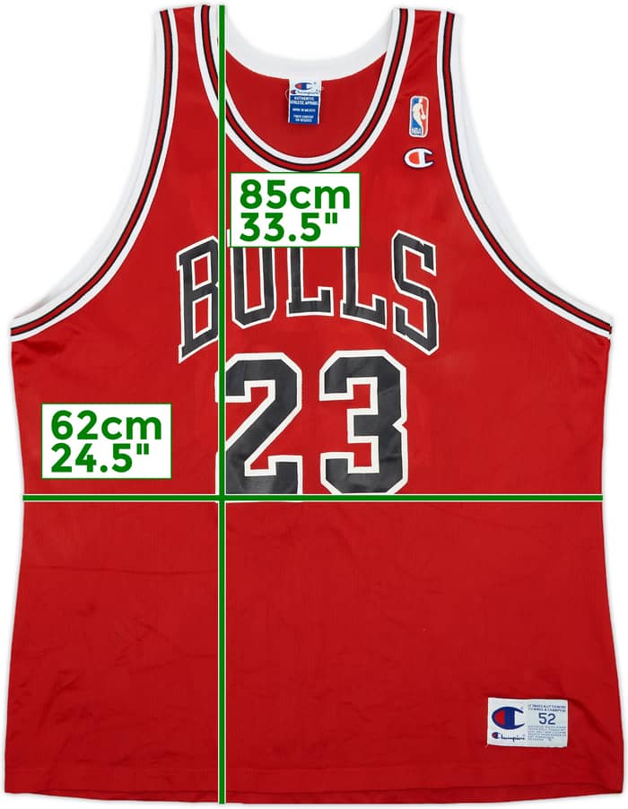 1995-98 Chicago Bulls Jordan #23 Champion Away Jersey - 6/10 - (XXL)